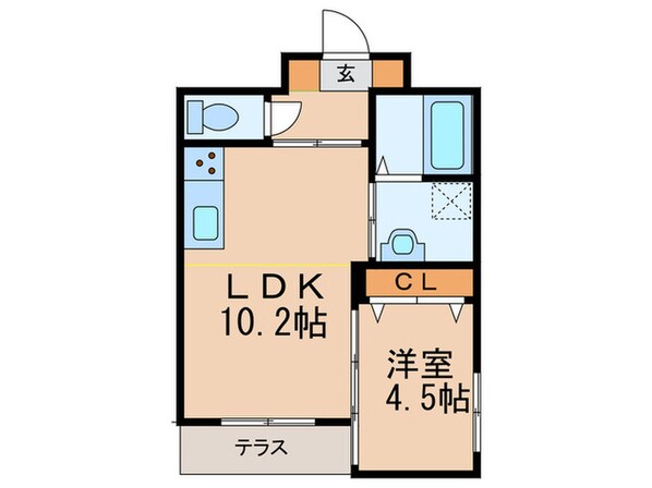 ラ・フロール大倉山の物件間取画像